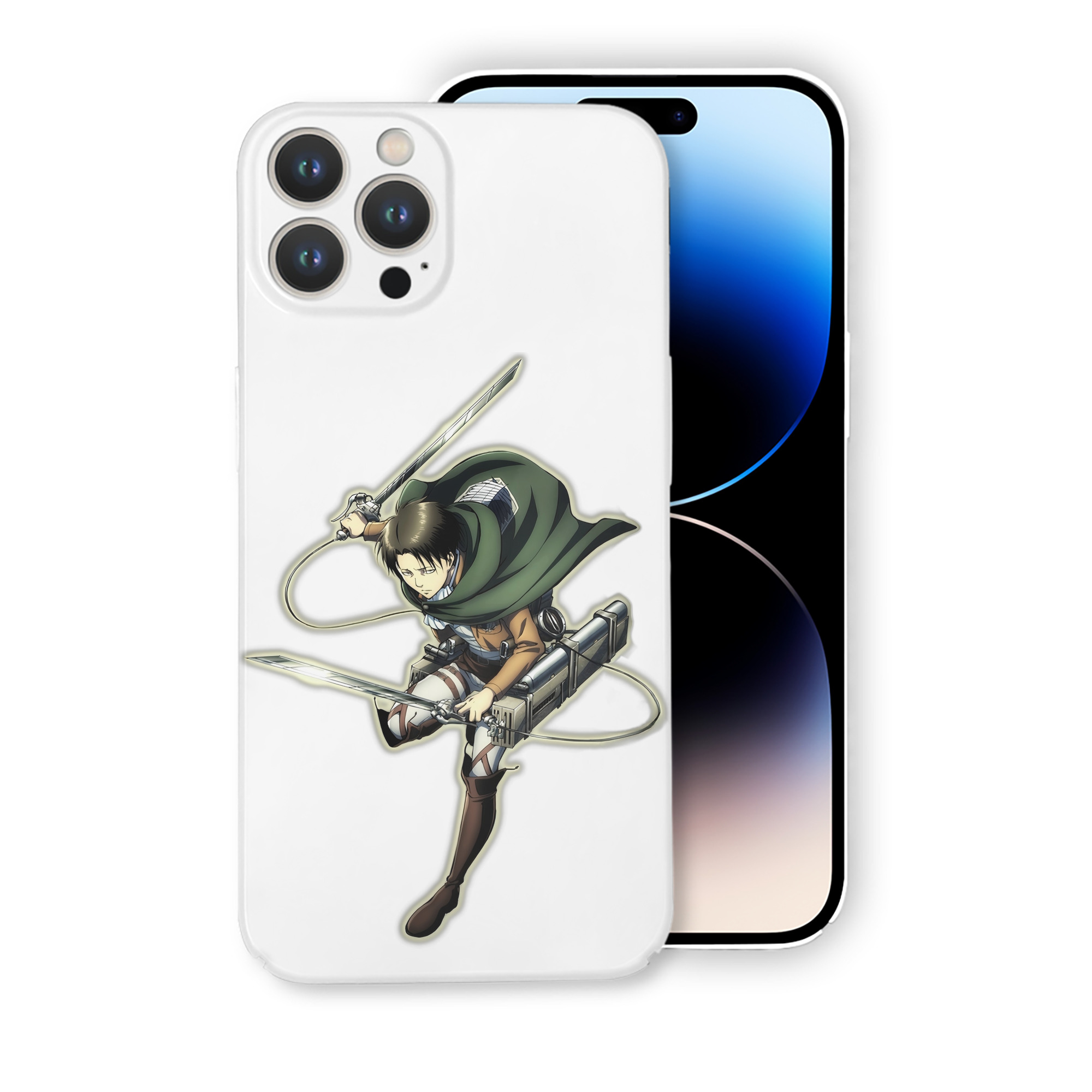 （画像用） 進撃の巨人 リヴァイ·アッカーマン Attack on Titan Levi Ackerman 【iPhone 14シリーズ対応】ハードケース